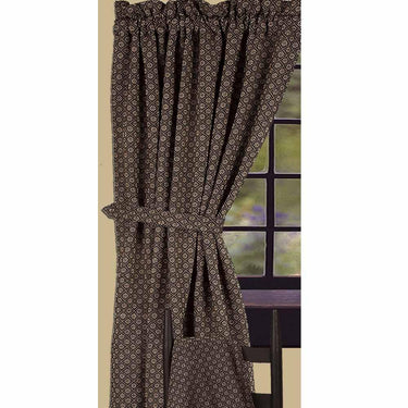 Black Nutmeg Kingston Jacquard Drapery 86